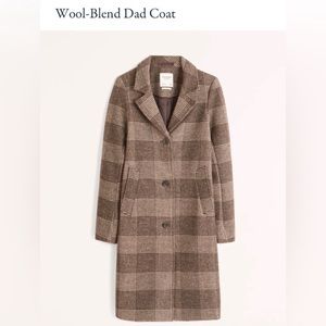 Abercrombie Wool-Blend Dad Coat